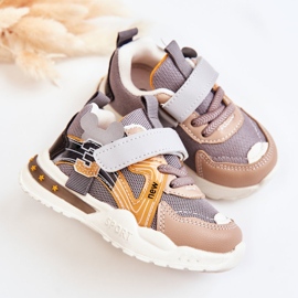 PJ2 Deportivas Infantiles de Tela Gris-Marrón Nathine 5