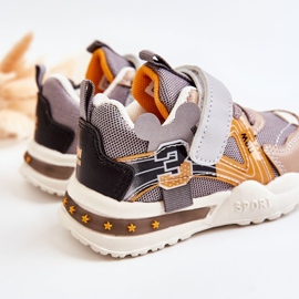 PJ2 Deportivas Infantiles de Tela Gris-Marrón Nathine 4