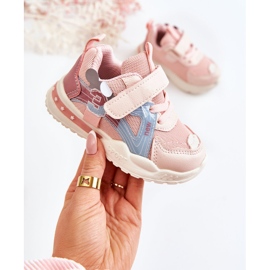 PJ2 Deportivas Infantiles De Tela Rosa Nathine rosado 3