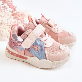 PJ2 Deportivas Infantiles De Tela Rosa Nathine rosado 1