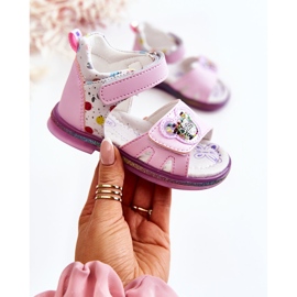 PJ2 Sandalias Infantiles Piel Dotty Violeta púrpura 1