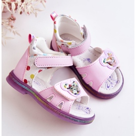 PJ2 Sandalias Infantiles Piel Dotty Violeta 4