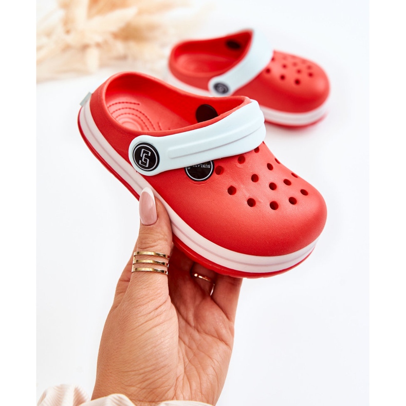 Cómodas Pantuflas Infantiles Crocs Red Colly rojo 1 Cómodas Pantuflas Infantiles Crocs Red Colly rojo 1