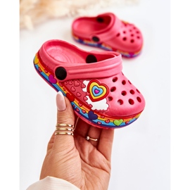 Pantuflas Infantiles Espuma Crocs Charie Rojo 1