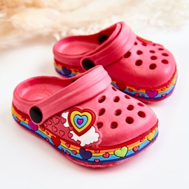 Pantuflas Infantiles Espuma Crocs Charie Rojo 2