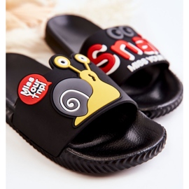 Pantuflas Infantiles Caracol Negras Ligeras negro 1