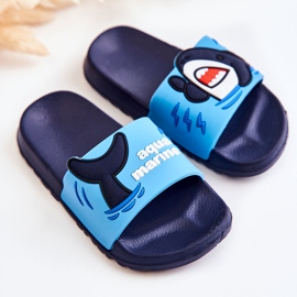 Pantuflas de Niño Ligeras Sharky Azul y Marino azul marino 3