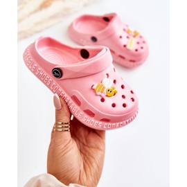 Pantuflas Infantiles Ligeras Con Adorno Bertis Rosa 1