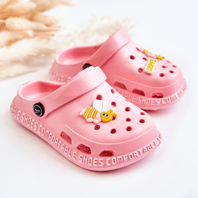 Pantuflas Infantiles Ligeras Con Adorno Bertis Rosa rosado 2