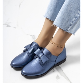 Zapatos azul marino con lazo Korner 1