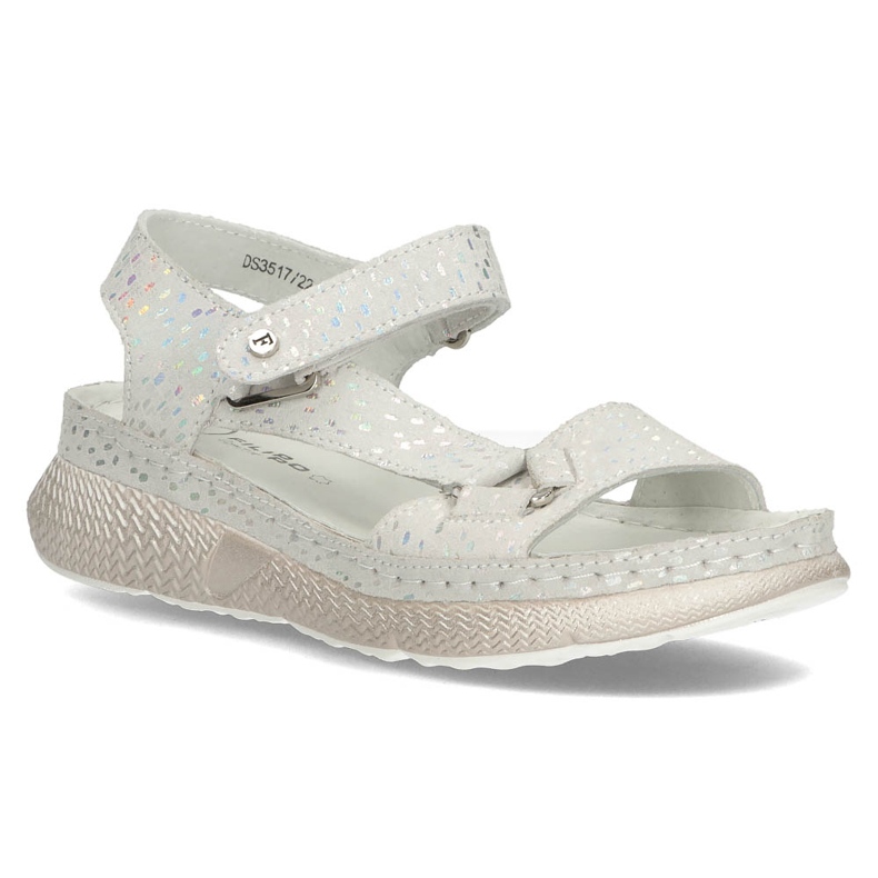 Sandalias de piel Filippo DS3517/22 Si plata 1