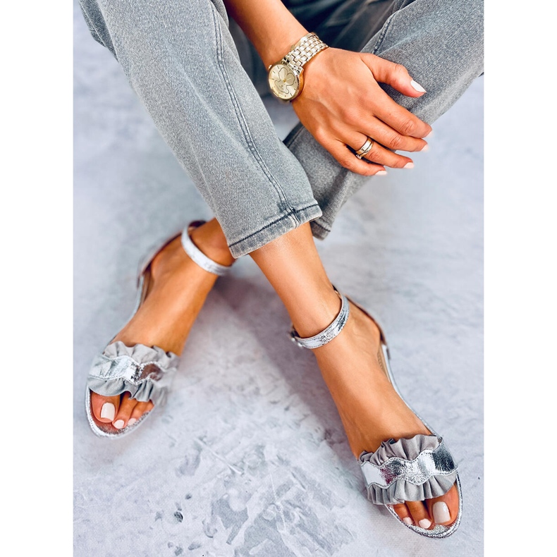 Sandalias mujer Alfa Plata gris 2