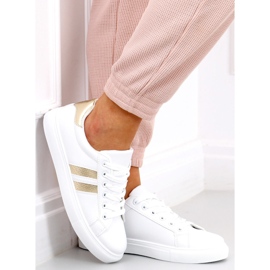 Zapatillas de mujer Xina BLANCO / ORO dorado 5