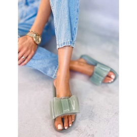 Zapatillas casa mujer Vinca Verde silicona azul 4