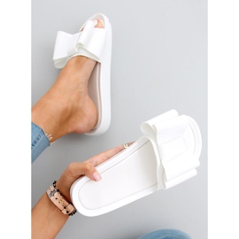 Zapatillas casa de mujer Vinca White silicona blanco 2