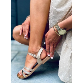 Sandalias mujer Celia Gold dorado 4