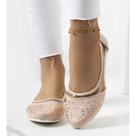Bailarinas Malene beige semitransparente 1