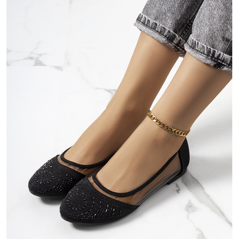 Bailarinas Malene negras semitransparentes negro 1 Bailarinas Malene negras semitransparentes negro 1