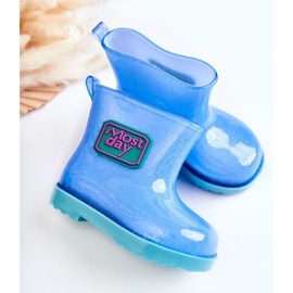 Botas de Lluvia Infantil Azul Brocado 3