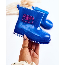 Botas de Agua Infantiles Marino Brocado azul 1
