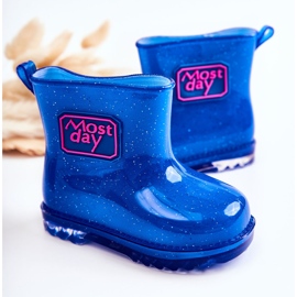 Botas de Agua Infantiles Marino Brocado azul 3