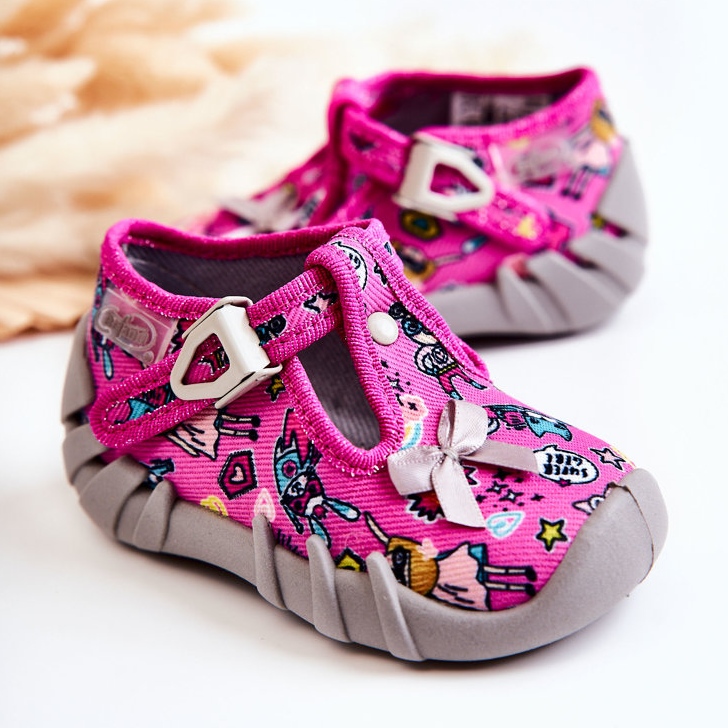 BEFADO S.A. Zapatillas Befado Supergirl Con Lazo 110P457 Rosa-Gris rosado 2