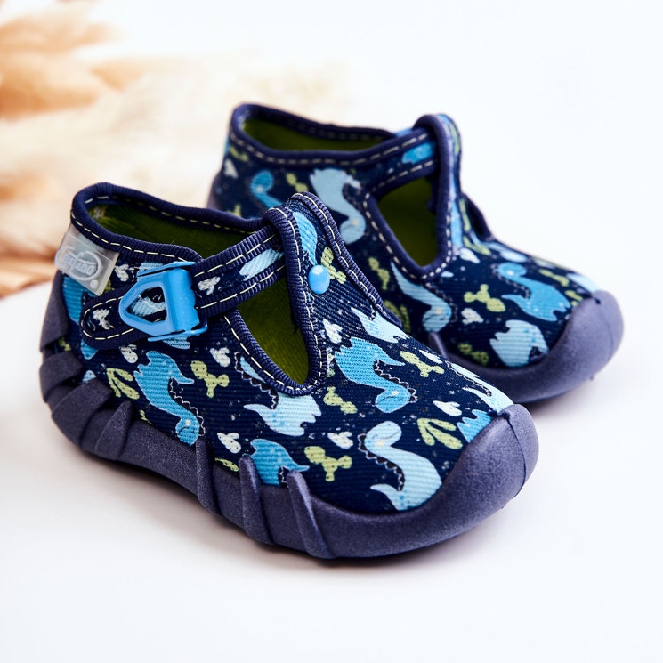 BEFADO S.A. Zapatos Pantuflas Befado Dinosaurios 110P448 Azul Marino 1