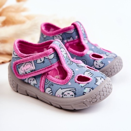 BEFADO S.A. Zapatos Pantuflas Befado Gatos 533P014 Azul-Rosa rosado 4