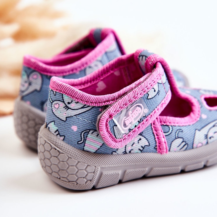 BEFADO S.A. Zapatos Pantuflas Befado Gatos 533P014 Azul-Rosa rosado 2