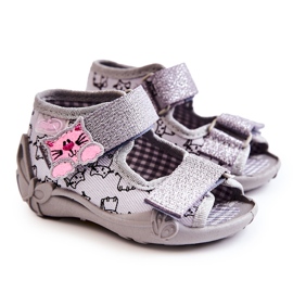 BEFADO S.A. Sandalias Chanclas Befado Velcro Gatos 242P102 Gris 5