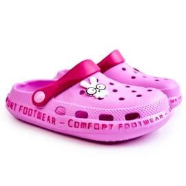 BEFADO S.A. Pantuflas Infantiles Kroks Conejo Befado 159Y106 Rosa rosado 5