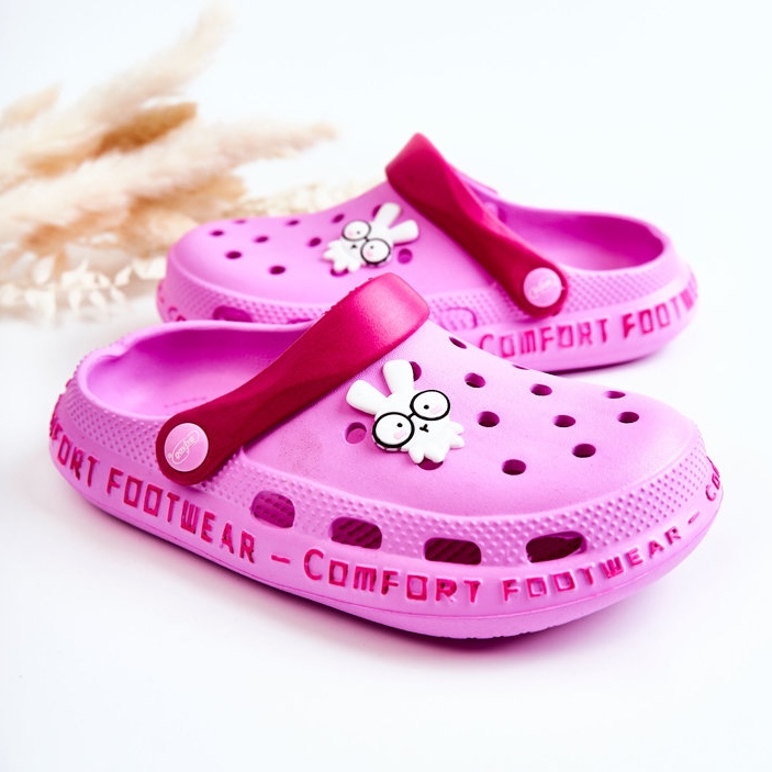 BEFADO S.A. Pantuflas Infantiles Kroks Conejo Befado 159Y106 Rosa rosado 1