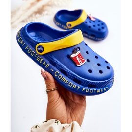 BEFADO S.A. Pantuflas Infantiles Kroksy Cola Befado 159Y101 Azul Oscuro 1