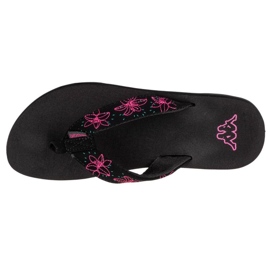 Chanclas Kappa Lagoon W 242484-1122 negro violeta 2