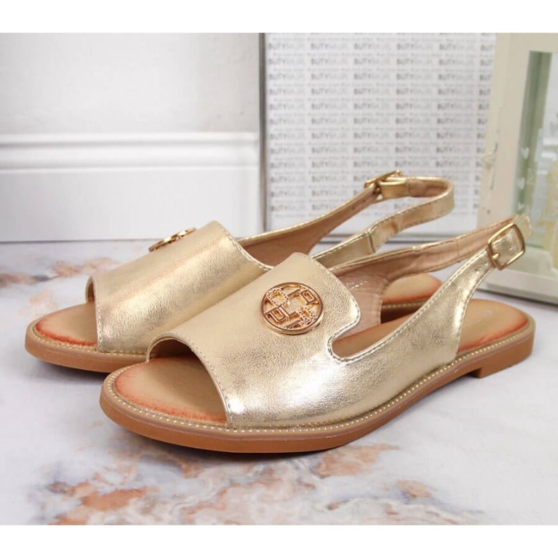 Sandalias con adorno dorado W Filippo 2
