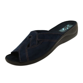 Adanex Sandalias mujer BIO Nature 27340 azul marino 3