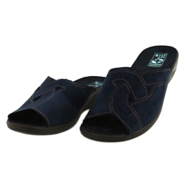 Adanex Sandalias mujer BIO Nature 27340 azul marino 2