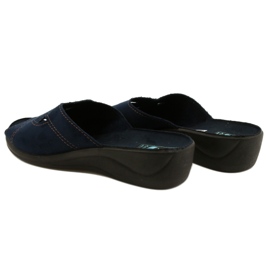 Adanex Sandalias mujer BIO Nature 27340 azul marino 5