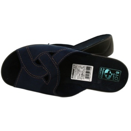 Adanex Sandalias mujer BIO Nature 27340 azul marino 4