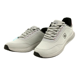 NEWS Zapatos deportivos para hombres 22mn37-4920 gris cómodo inserto 3