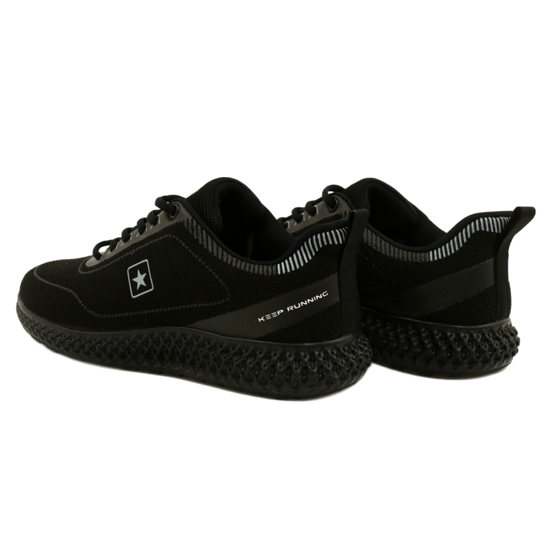 NEWS Zapatos deportivos para hombres 22mn37-4920 negro 5