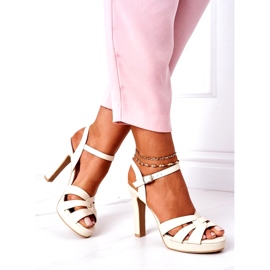 PW1 Sandalias Elegantes En Una Barra Beige Anastasia 4