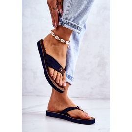Chanclas Mujer Material Big Star JJ274A346 Azul Marino 3