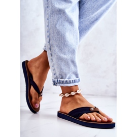 Chanclas Mujer Material Big Star JJ274A346 Azul Marino 2