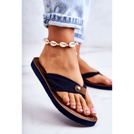 Chanclas Mujer Material Big Star JJ274A346 Azul Marino 1