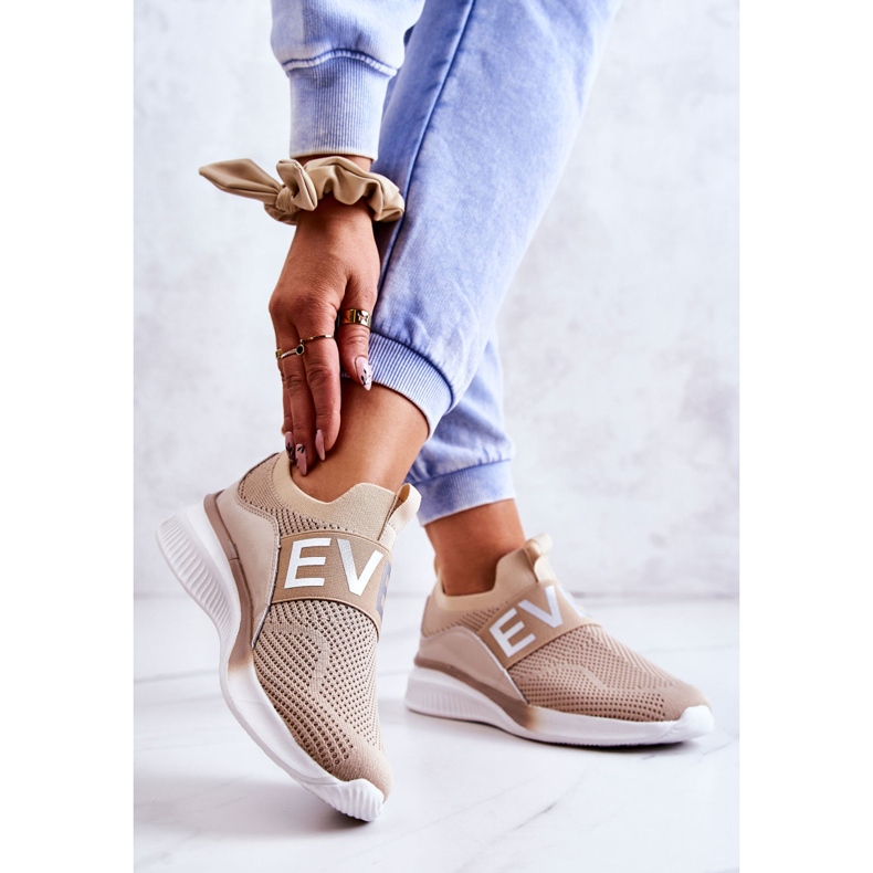 Vinceza Zapatillas Deportivas Mujer Sin Cordones Beige Lorane 2