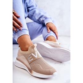 Vinceza Zapatillas Deportivas Mujer Sin Cordones Beige Lorane 6