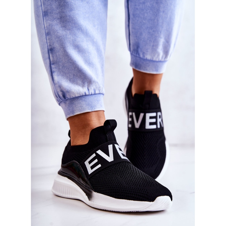 Vinceza Zapatillas Deportivas Mujer, Sin Cordones Negro Lorane 2