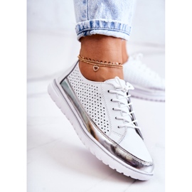 Vinceza Zapatos calados de mujer con plataforma blanco Deloren 3