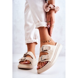 Babucha Mujer Piel Con Hebilla La.Fi Beige Nariss 1 Babucha Mujer Piel Con Hebilla La.Fi Beige Nariss 1